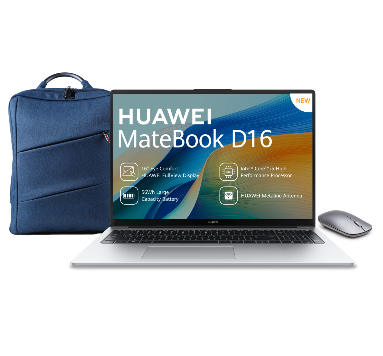 Huawei MateBook D16 Intel Core™ i5 12450H 16GB RAM and 512GB SSD Laptop