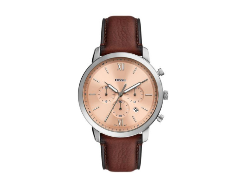 Fossil Men's Neutra Chronograph Medium Brown Eco Leather Watch
