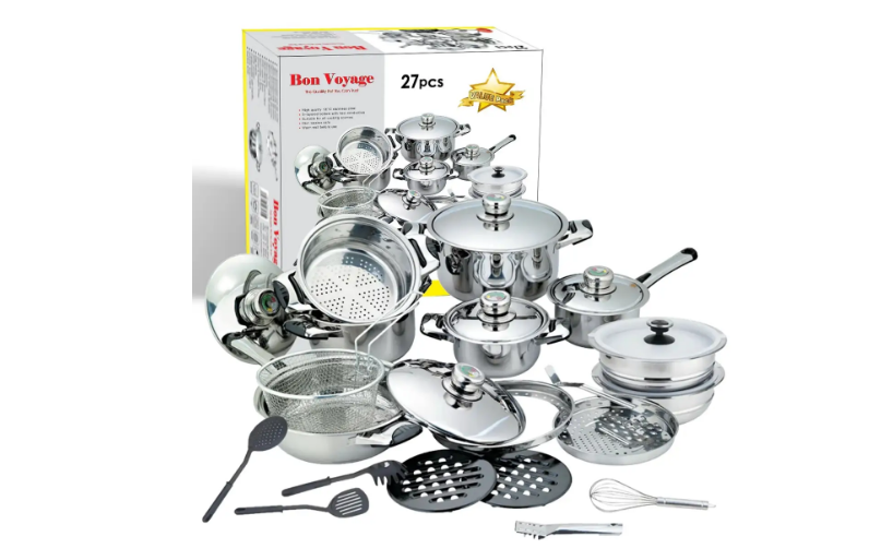 Bon Voyage 27PC HQ Stainless Pots Set