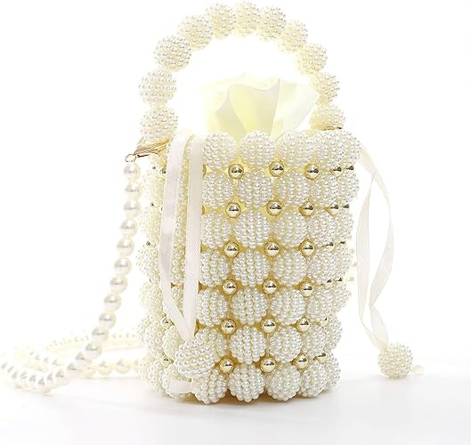 Pearl Elegance Bucket Bag