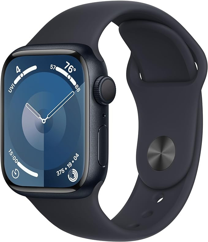 Apple Watch Series 9 GPS 41mm Midnight Aluminium Case with Midnight Sport Band