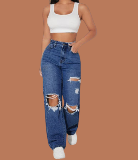 Urban Chic Petite Ripped Jeans