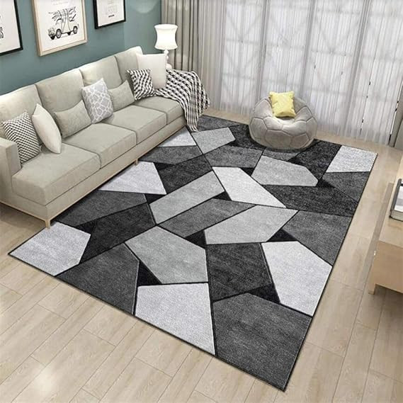 200cm by 150cm - Modern 3D Geometric Design Area 9 Rug