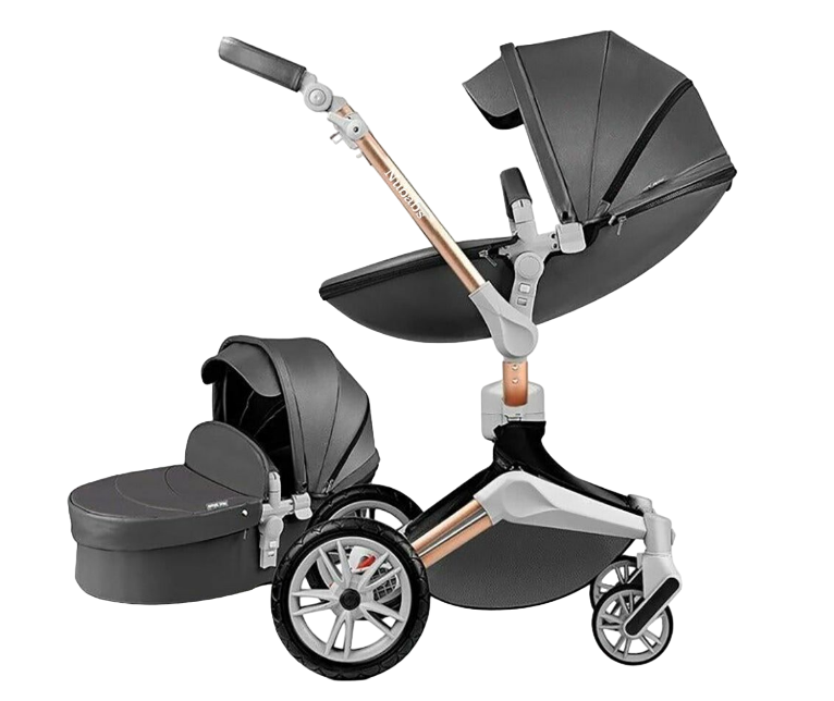 Nubabs Dark Grey Hot Mom 2in1 Stroller
