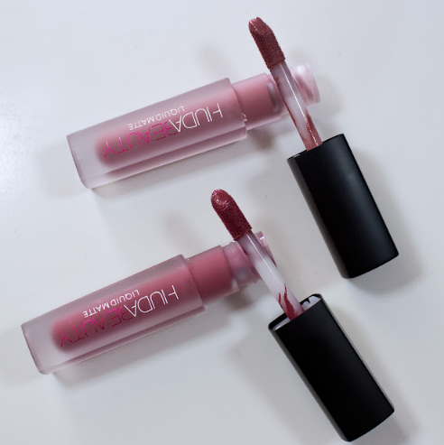 Huda Beauty Liquid Matte Lipstick & Muse with Lip Contour Matte Pencil