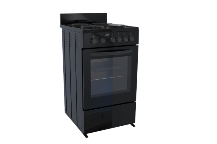 Defy - 4 Plate Compact Stove Black FC - 55L