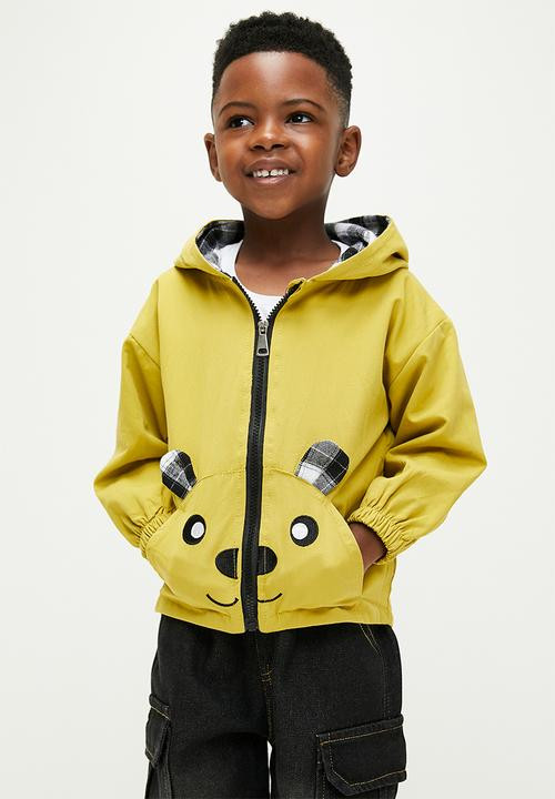 Pop Candy Hooded Windbreaker - Yellow